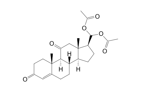 17β-(dihydroxymethyl)androst-4-ene-3,11-dione, diacetate
