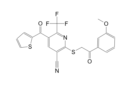 3-pyridinecarbonitrile, 2-[[2-(3-methoxyphenyl)-2-oxoethyl]thio]-5-(2-thienylcarbonyl)-6-(trifluoromethyl)-