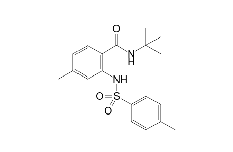 N-(tert-Butyl)-4-methyl-2-[(4-methylphenyl)sulfonamido]benzamide