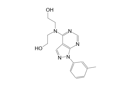 2,2'-((1-(m-tolyl)-1H-pyrazolo[3,4-d]pyrimidin-4-yl)azanediyl)diethanol