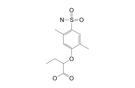 2-[(4-sulfamoyl-2,5-xylyl)oxy]butyric acid