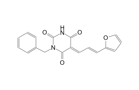 (5E)-1-benzyl-5-[(2E)-3-(2-furyl)-2-propenylidene]-2,4,6(1H,3H,5H)-pyrimidinetrione