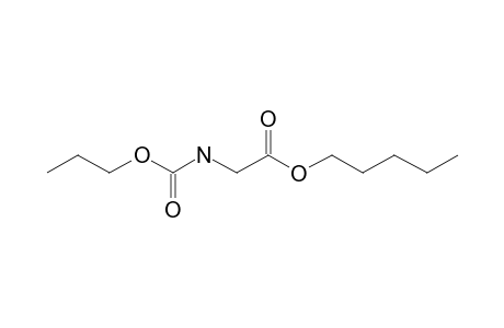 Glycine, N-propoxycarbonyl-, pentyl ester