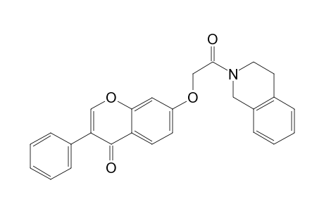 4H-1-benzopyran-4-one, 7-[2-(3,4-dihydro-2(1H)-isoquinolinyl)-2-oxoethoxy]-3-phenyl-