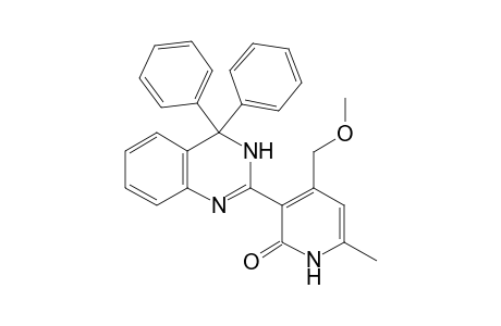 3-(4,4-diphenyl-1H-quinazolin-2-yl)-4-(methoxymethyl)-6-methyl-1H-pyridin-2-one