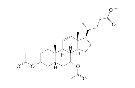 Chol-11-en-24-oic acid, 3,7-bis(acetyloxy)-, methyl ester, (3.alpha.,5.beta.,7.alpha.)-