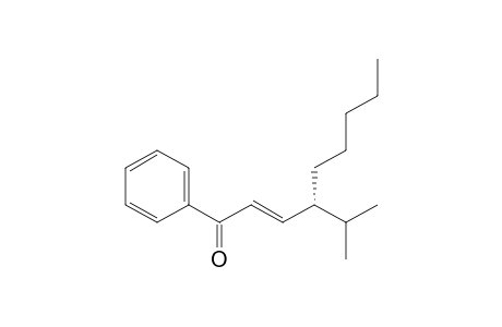 (+)-(4R,2E)-4-isopropyl-1-phenyl-non-2-en-1-one