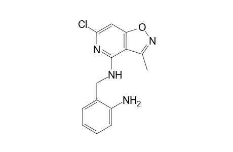 N-[(2-aminophenyl)methyl]-6-chloranyl-3-methyl-[1,2]oxazolo[4,5-c]pyridin-4-amine