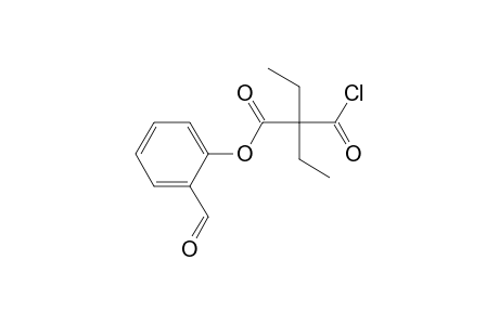 Diethylmalonic acid, monochloride, 2-formylphenyl ester