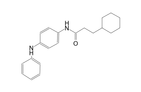 N-(4-anilinophenyl)-3-cyclohexylpropanamide