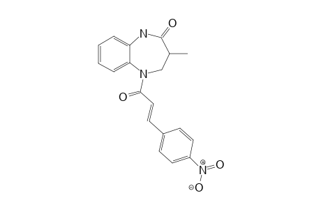 3-Methyl-5-[(E)-3-(4-nitrophenyl)-1-oxoprop-2-enyl]-3,4-dihydro-1H-1,5-benzodiazepin-2-one