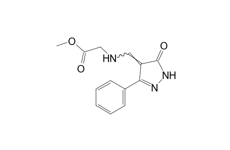 N-[(5-oxo-3-phenyl-2-pyrazolin-4-ylidene)methyl]glycine, methyl ester