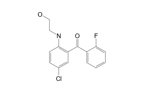 (5-Chloro-2-[(2-hydroxyethyl)amino]phenyl)(2-fluorophenyl)methanone