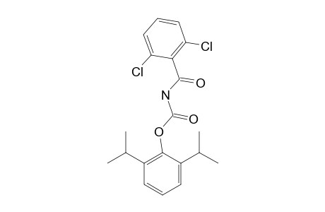 (2,6-dichlorobenzoyl)carbamic acid, 2,6-diisopropyl phenyl ester