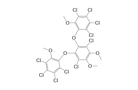 Benzene, 1,4-dichloro-2,3-dimethoxy-5,6-bis(2,3,4,5-tetrachloro-6-methoxyphenoxy)-