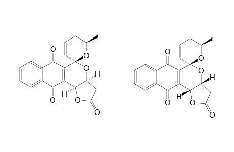 (5S*,6'R*)-3A,11B,5',6'-TETRAHYDRO-6'-METHYL-SPIRO-[5H-FURO-[3,2-B]-NAPHTHO-[2,3-D]-PYRAN-5',2'-[2H]-PYRAN]-2,6,11(3H)-TRIONE;#5+6