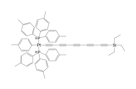 trans-[Pt(p-tol){P(p-tol)3}2{penta(ethynyl)triethylsilane}] [PtC10Si]