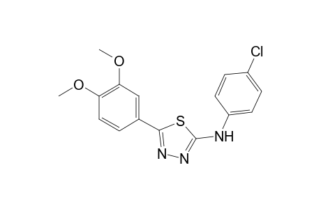 N-(4-Chlorophenyl)-5-(3,4-dimethoxyphenyl)-1,3,4-thiadiazol-2-amine
