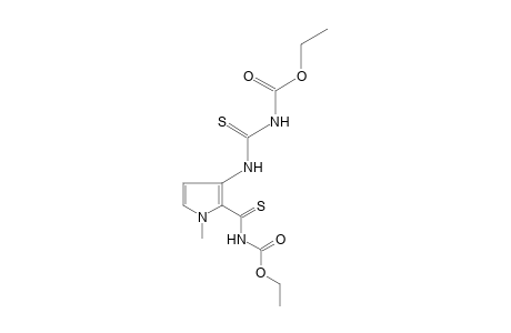 4-{2-[carboxy)thiocarbamoyl)]-1-methylpyrrol-3-yl}-3-thioallophanic acid, diethyl ester