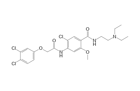 6'-chloro-2-(3,4-dichlorophenoxy)-4'-{[2-(diethylamino)ethyl]carbamoyl}-m-acetanisidide