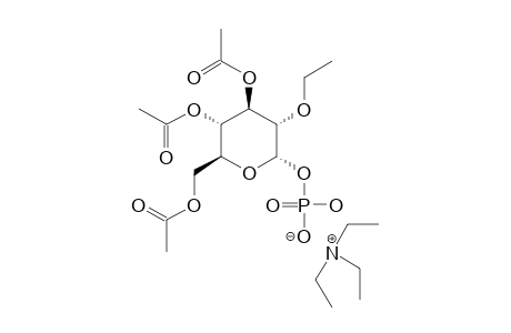 3,4,6-TRI-O-ACETYL-2-O-ETHYL-ALPHA-D-GLUCOPYRANOSYL-PHOSPHATE-MONO-(TRIETHYLAMMONIUM)-SALT