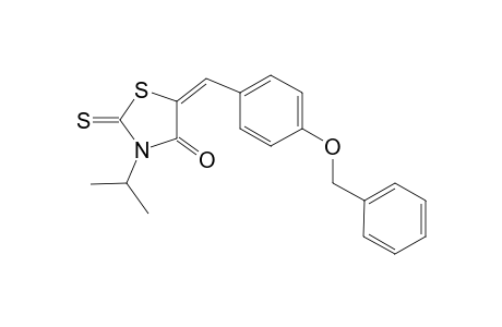 (5E)-5-[4-(benzyloxy)benzylidene]-3-isopropyl-2-thioxo-1,3-thiazolidin-4-one