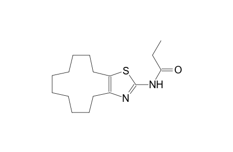 N-(4,5,6,7,8,9,10,11,12,13-decahydrocyclododeca[d][1,3]thiazol-2-yl)propanamide