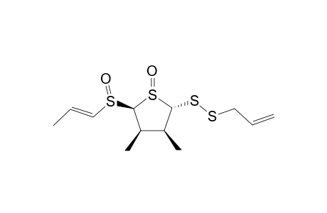 GARLICNIN-C2;(2-ALPHA,3-BETA,4-BETA,5-BETA)-2-(ALLYLDITHIINE)-5-(PROPENYLSULFOXIDE)-3,4-DIMETHYL-TETRAHYDROTHIOPHENE-S-OXIDE