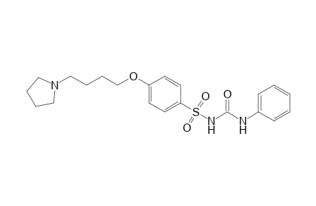 1-Phenyl-3-[4-(4-pyrrolidin-1-ylbutoxy)benzene]sulfonylurea