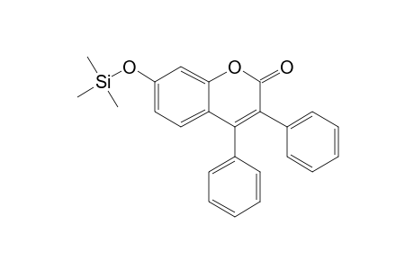 3,4-Diphenyl-7-hydroxycoumarin, trimethylsilyl ether