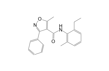 N-(2-ethyl-6-methylphenyl)-5-methyl-3-phenyl-4-isoxazolecarboxamide