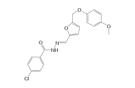 4-chloro-N'-((E)-{5-[(4-methoxyphenoxy)methyl]-2-furyl}methylidene)benzohydrazide