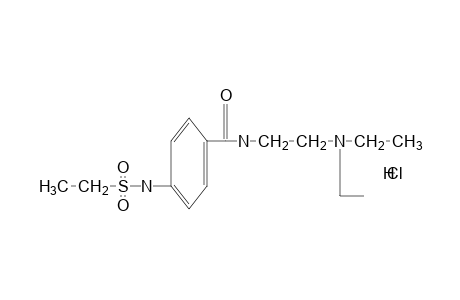 N-[2-(diethylamino)ethyl]-p-(ethylsulfonamido)benzamide, monohydrochloride