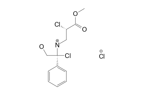 (2S)-(-)-CHLORO-3-[2'-HYDROXY-1'R-PHENYL-ETHYLAMINO]-PROPIONIC-ACID-METHYLESTER-HYDROCHLORIDE