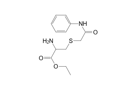 2-Amino-3-phenylcarbamoylmethylsulfanyl-propionic acid ethyl ester