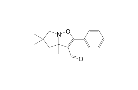 3a,5,5-Trimethyl-2-phenyl-3a,4,5,6-tetrahydropyrrolo[1,2-b]isoxazole-3-carbaldehyde