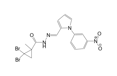 2,2-dibromo-1-methyl-N'-{(E)-[1-(3-nitrophenyl)-1H-pyrrol-2-yl]methylidene}cyclopropanecarbohydrazide