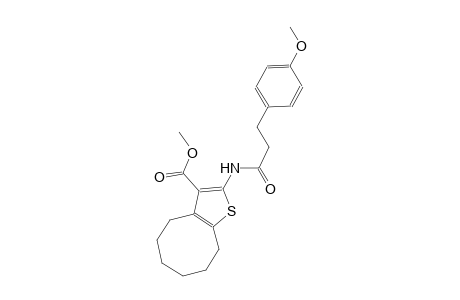 methyl 2-{[3-(4-methoxyphenyl)propanoyl]amino}-4,5,6,7,8,9-hexahydrocycloocta[b]thiophene-3-carboxylate