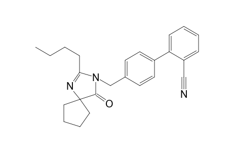 2-Butyl-3-[[2'-cyano-[1,1'-biphenyl]-4-yl]methyl]-1,3-diazaspiro[4,4]non-1-en-4-one