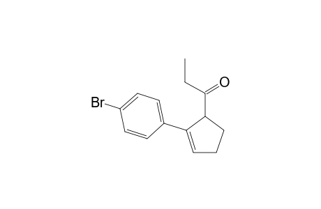 1-(2-(4-bromophenyl)cyclopent-2-enyl)propan-1-one