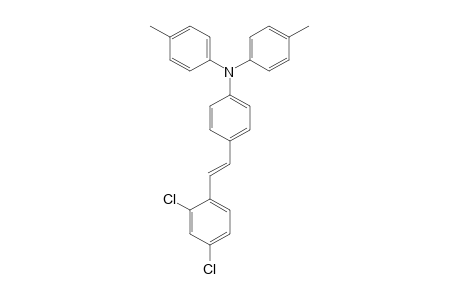Benzenamine, 4-[2-(2,4-dichlorophenyl)ethenyl]-N,N-bis(4-methylphenyl)-
