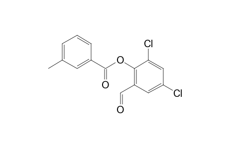 3-Methylbenzoic acid, 2-formyl-4,6-dichlorophenyl ester