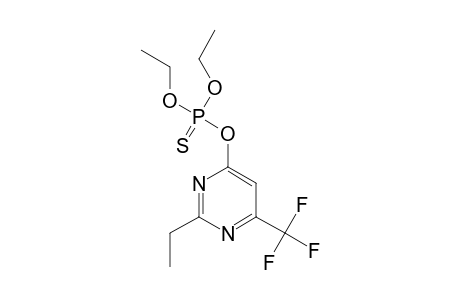 Phosphorothioic acid, O,O-diethyl O-[2-ethyl-6-(trifluoromethyl)-4-pyrimidinyl] ester