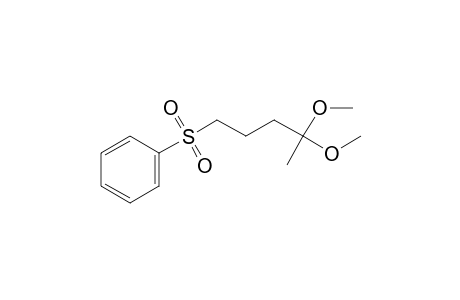 Benzene, [(4,4-dimethoxypentyl)sulfonyl]-