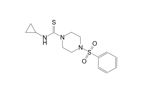 1-piperazinecarbothioamide, N-cyclopropyl-4-(phenylsulfonyl)-