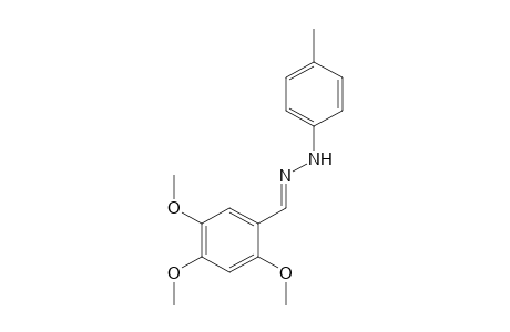 2,4,5-trimethoxybenzaldehyde, p-tolylhydrazone