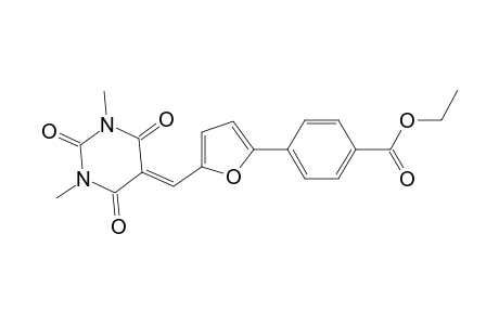 ethyl 4-{5-[(1,3-dimethyl-2,4,6-trioxotetrahydro-5(2H)-pyrimidinylidene)methyl]-2-furyl}benzoate