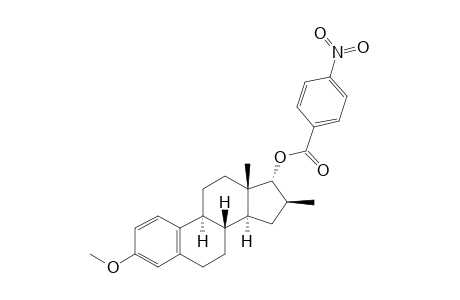 16-BETA-METHYL-3-METHOXYESTRA-1,3,5(10)-TRIEN-17-ALPHA-YL-(4-NITROBENZOATE)