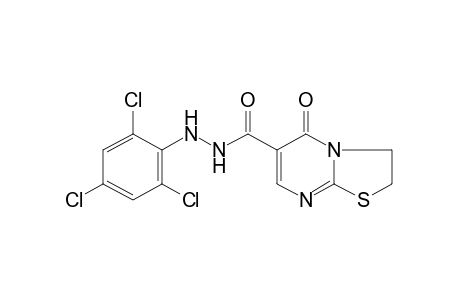 2,3-dihydro-5-oxo-5H-thiazolo[3,2-a]pyrimidine-6-carboxylic acid, 2-(2,4,6-trichlorophenyl)hydrazide