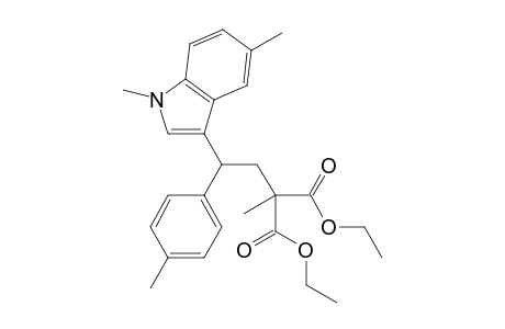 diethyl 2-(2-(1,5-dimethyl-1H-indol-3-yl)-2-p-tolylethyl)-2-methylmalonate